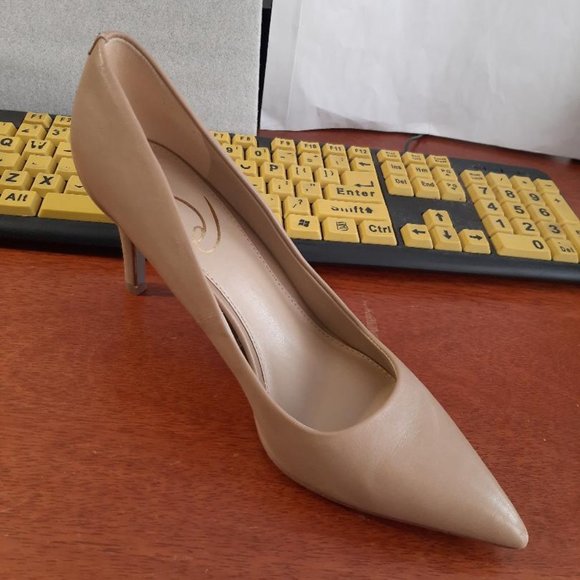 Sam Edelman Hazel Pointed Toe Pump Beige Size PreLoved Good